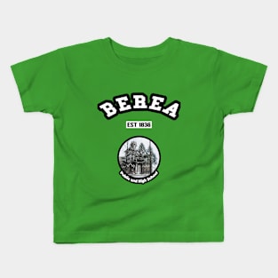 🏹 Berea Ohio USA Strong, Vintage High School Photo, City Pride Kids T-Shirt